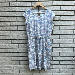 Avalanche Larissa Stretch Trail Dress with Drawstring Blue/Grey Camo Sz M